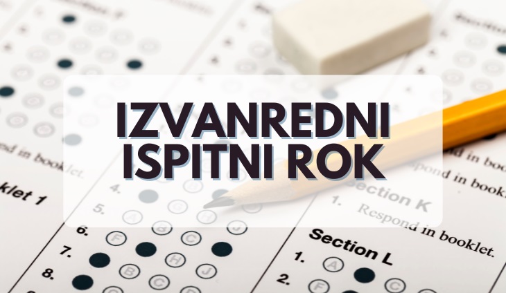 Izvanredni ispitni rok u travnju 2024.